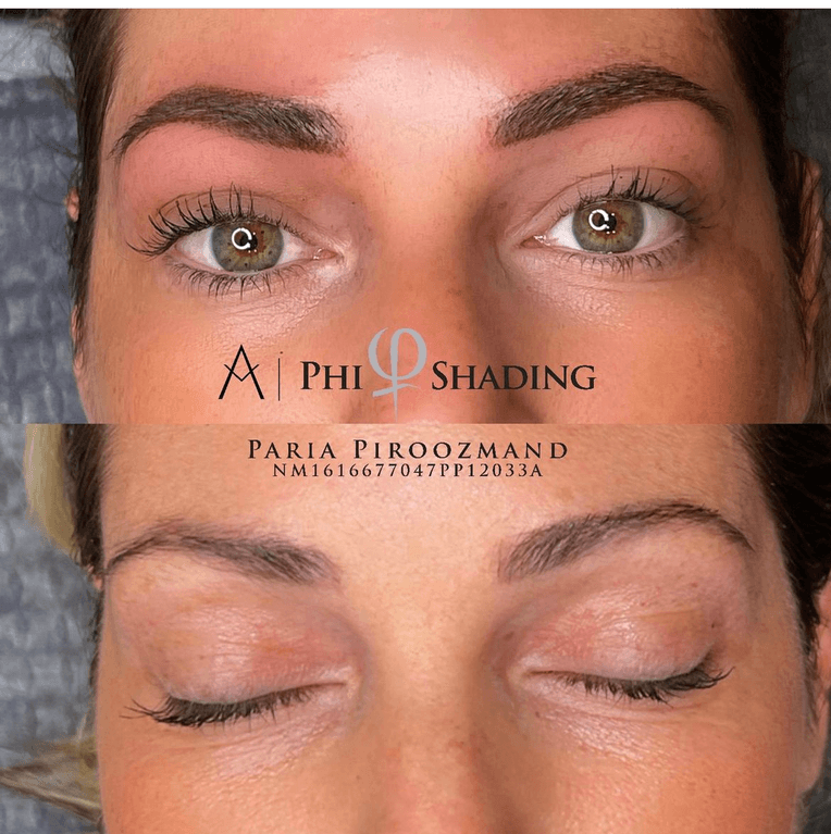 Nano brows permanent makeup result